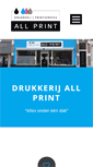 Mobile Screenshot of drukkerijallprint.nl