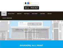 Tablet Screenshot of drukkerijallprint.nl